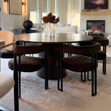 Orchid 60" Oak Round Pedestal Dining Table