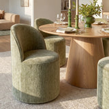 Orchid & Doris 60" Round Natural Dining Table Set for 6 (7-Piece)
