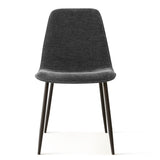 Oslo Modern Chenille Dining Chair with Metal Legs (Set of 4)