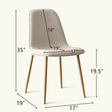 Oslo Modern Upholstered Dining Chair (Set of 4)