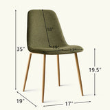 Oslo Modern Upholstered Dining Chair (Set of 4)