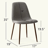 Oslo Modern Upholstered Dining Chair (Set of 4)
