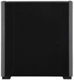 Oxford Mid Century Modern Wingback Bed with Elegant Linen Upholstery and Espresso Legs for Style