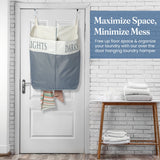 Door Hanging Laundry Bag - dual Hamper - XL