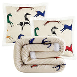 Wild Horses Campfire Sherpa Throw