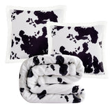 Elsa Cowhide Campfire Sherpa Throw