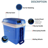 Electric Cooler & Warmer - Mini Fridge With Thermo Heating Ability, 30+ Liter
