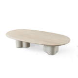 Porto Aluminum Pill Coffee Table 64"