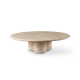 Porto Travertine Round Coffee Table