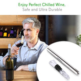 Premium 2 In 1 Stainless Steel Stylish & Sleek Wine Chill Rod With Pourer For Parties