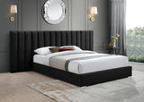 Pablo Elegant Velvet Bed with Chrome Legs - Chic Contemporary Design for a Luxurious Bedroom Retreat