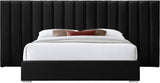 Pablo Elegant Velvet Bed with Chrome Legs - Chic Contemporary Design for a Luxurious Bedroom Retreat
