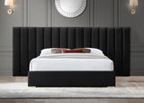Pablo Elegant Velvet Bed with Chrome Legs - Chic Contemporary Design for a Luxurious Bedroom Retreat