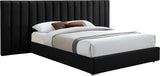 Pablo Elegant Velvet Bed with Chrome Legs - Chic Contemporary Design for a Luxurious Bedroom Retreat