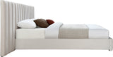 Pablo Elegant Velvet Bed with Chrome Legs - Chic Contemporary Design for a Luxurious Bedroom Retreat