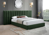 Pablo Elegant Velvet Bed with Chrome Legs - Chic Contemporary Design for a Luxurious Bedroom Retreat