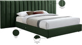 Pablo Elegant Velvet Bed with Chrome Legs - Chic Contemporary Design for a Luxurious Bedroom Retreat