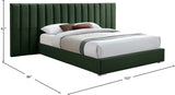 Pablo Elegant Velvet Bed with Chrome Legs - Chic Contemporary Design for a Luxurious Bedroom Retreat