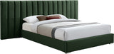 Pablo Elegant Velvet Bed with Chrome Legs - Chic Contemporary Design for a Luxurious Bedroom Retreat