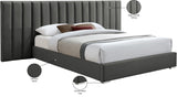 Pablo Elegant Velvet Bed with Chrome Legs - Chic Contemporary Design for a Luxurious Bedroom Retreat