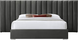 Pablo Elegant Velvet Bed with Chrome Legs - Chic Contemporary Design for a Luxurious Bedroom Retreat
