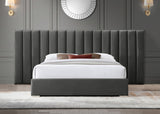 Pablo Elegant Velvet Bed with Chrome Legs - Chic Contemporary Design for a Luxurious Bedroom Retreat