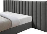 Pablo Elegant Velvet Bed with Chrome Legs - Chic Contemporary Design for a Luxurious Bedroom Retreat