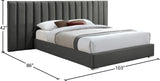 Pablo Elegant Velvet Bed with Chrome Legs - Chic Contemporary Design for a Luxurious Bedroom Retreat