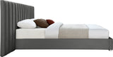 Pablo Elegant Velvet Bed with Chrome Legs - Chic Contemporary Design for a Luxurious Bedroom Retreat