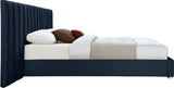 Pablo Elegant Velvet Bed with Chrome Legs - Chic Contemporary Design for a Luxurious Bedroom Retreat