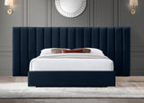 Pablo Elegant Velvet Bed with Chrome Legs - Chic Contemporary Design for a Luxurious Bedroom Retreat