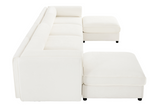 HARMONY 142" 4-Seater Sofa with 2 Ottomans