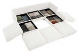 HARMONY 109" 3-Seater Sofa with 2 Ottomans