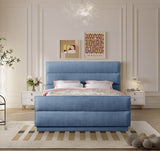 Paxton Chenille Fabric Queen Bed - Luxurious Cozy Design with Tufted Headboard for Elegant Bedrooms