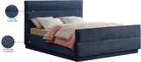 Paxton Chenille Fabric Queen Bed - Luxurious Cozy Design with Tufted Headboard for Elegant Bedrooms