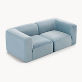 Philo Performance Velvet Low Profile Modular Sofa (Loveseat)