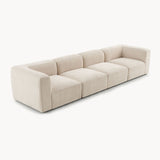 Philo Chenille Low Profile Modular Sofa (4-Seater)