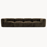 Philo Chenille Low Profile Modular Sofa (4-Seater)