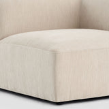 Philo Chenille Low Profile Modular Sectional Sofa (3-Seater+Ottoman)