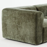 Philo Chenille Low Profile Modular Sectional Sofa (4-Seater+Ottoman)