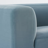 Philo Performance Velvet Low Profile Modular Sectional Sofa (4-Seater+Ottoman)