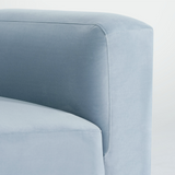 Philo Performance Velvet Low Profile Modular Sofa (Loveseat)