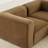 Philo Performance Velvet Low Profile Reversible Modular L Sectional Sofa (5-Seater)