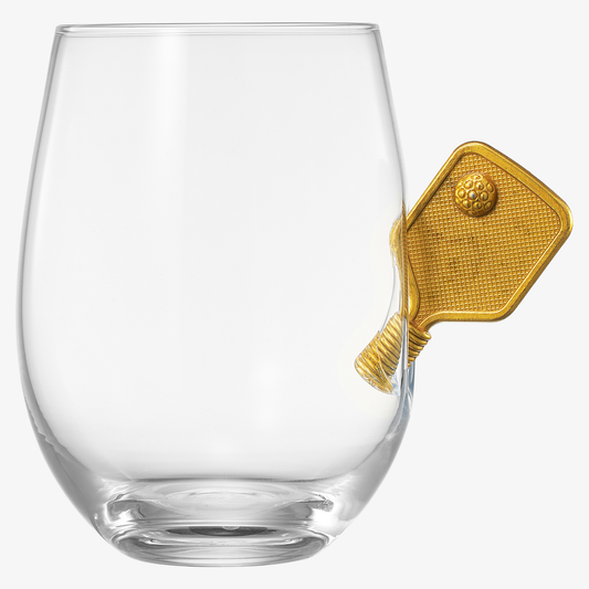 Pickleball Stemless Wine Glasses | Single (17.5 OZ)