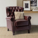 Gabrielle Genuine Leather Oversized Living Room Recliner