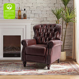 Gabrielle Genuine Leather Oversized Living Room Recliner