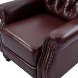 Gabrielle Genuine Leather Oversized Living Room Recliner
