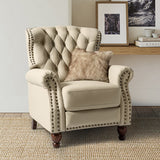 Gabrielle Genuine Leather Oversized Living Room Recliner