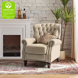 Gabrielle Genuine Leather Oversized Living Room Recliner