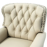 Gabrielle Genuine Leather Oversized Living Room Recliner
